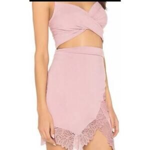 Free People Va Va Voom Set Bliss Blush Pink Crop Women’s XS